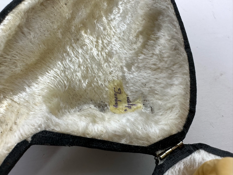 Vintage Turkish Carved Meerschaum Smoking Pipe With Case [Photo 11]