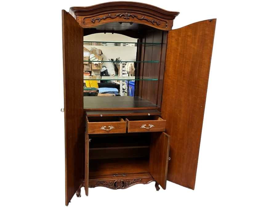 JUST ADDED - Century Furniture Of Distinction Wooden Bar Cabinet 43W X 20D X 83H
