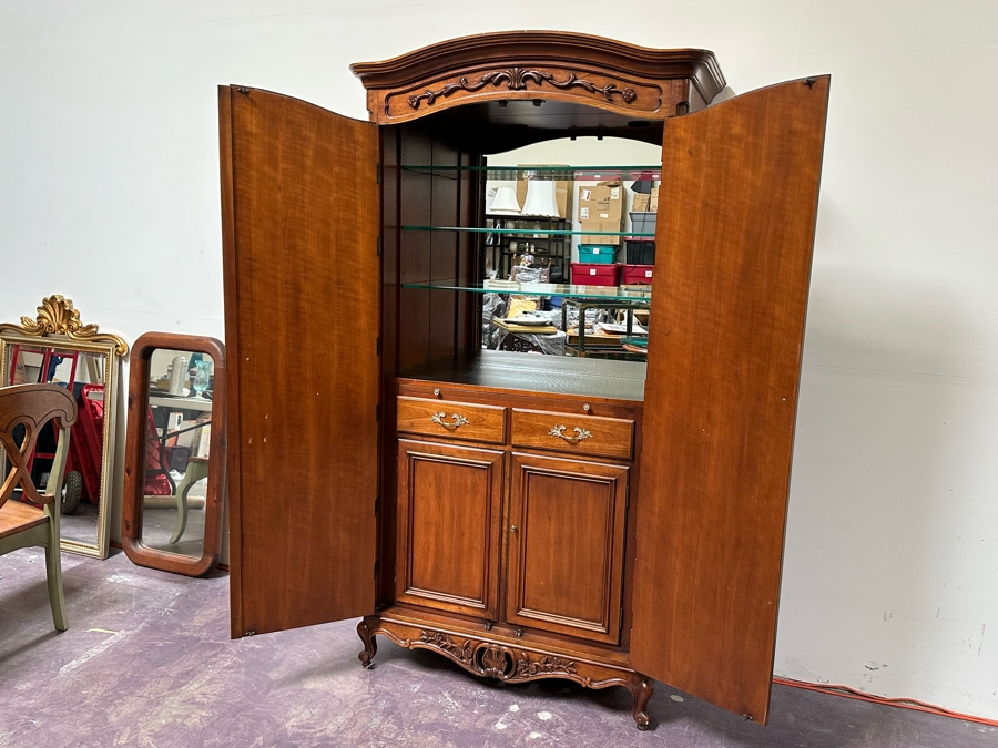 JUST ADDED - Century Furniture Of Distinction Wooden Bar Cabinet 43W X 20D X 83H [Photo 4]