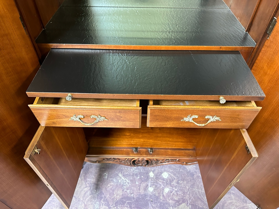 JUST ADDED - Century Furniture Of Distinction Wooden Bar Cabinet 43W X 20D X 83H [Photo 6]