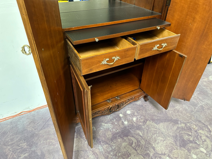 JUST ADDED - Century Furniture Of Distinction Wooden Bar Cabinet 43W X 20D X 83H [Photo 5]