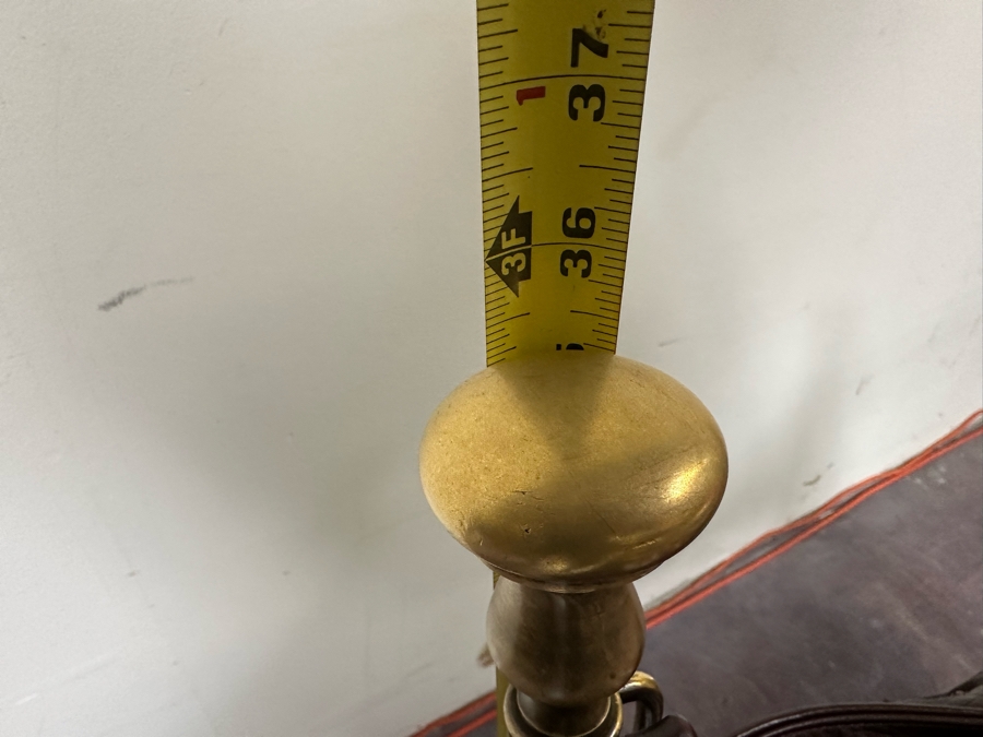 JUST ADDED - Vintage Leather And Metal Savonarola Chair 25W X 21D X 35H [Photo 10]