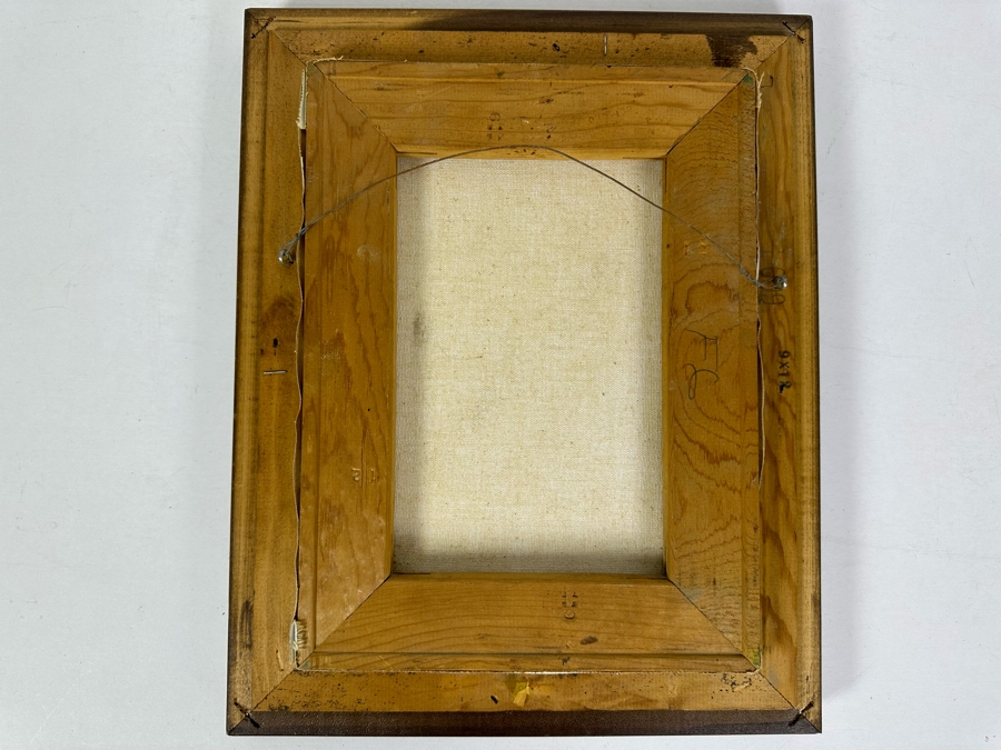 Dr. David D. Michaels Original Oil On Canvas Portrait Of A Native American Chief 9 X 12 Framed 12 X 15 [Photo 8]