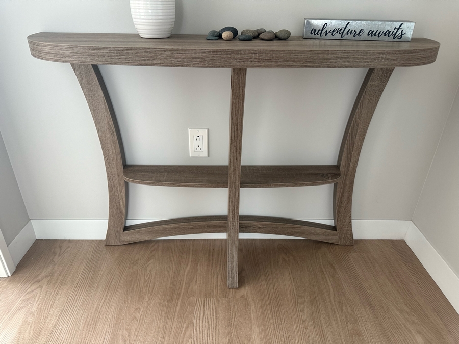 Contemporary Demilune Table 47W X 11.5D X 32.5H [Photo 3]