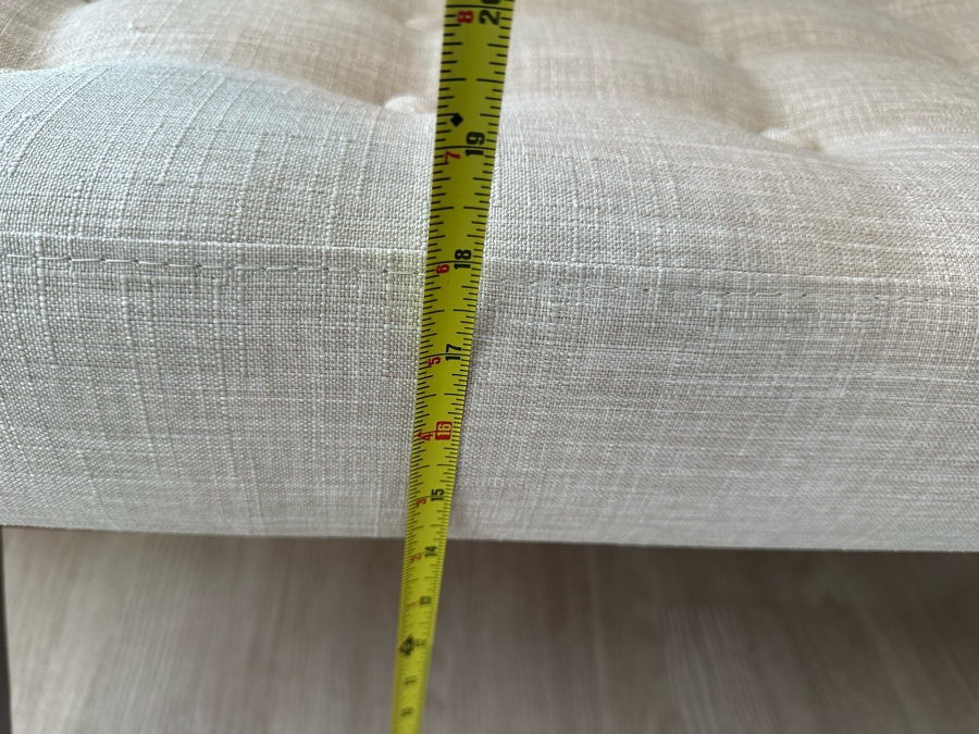 Contemporary Upholstered Bench By Baxton Studio 43W X 16D X 18H [Photo 7]