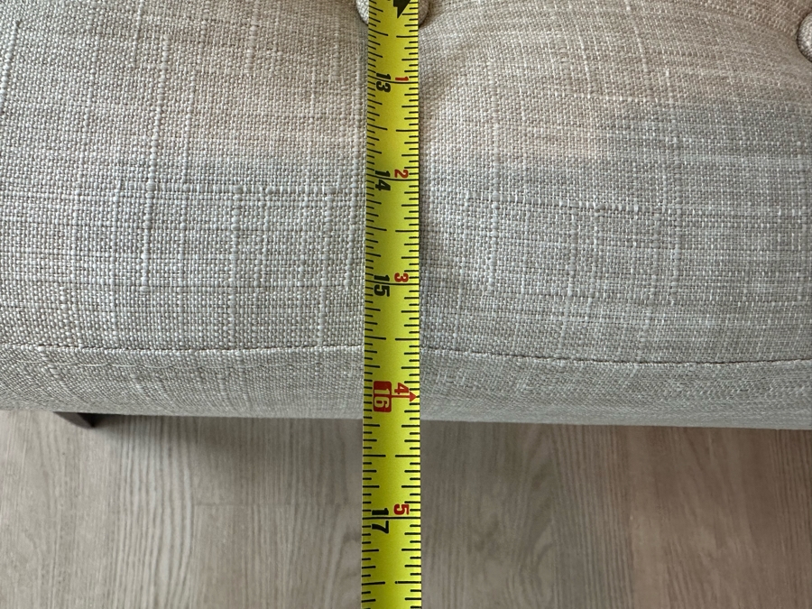 Contemporary Upholstered Bench By Baxton Studio 43W X 16D X 18H [Photo 6]