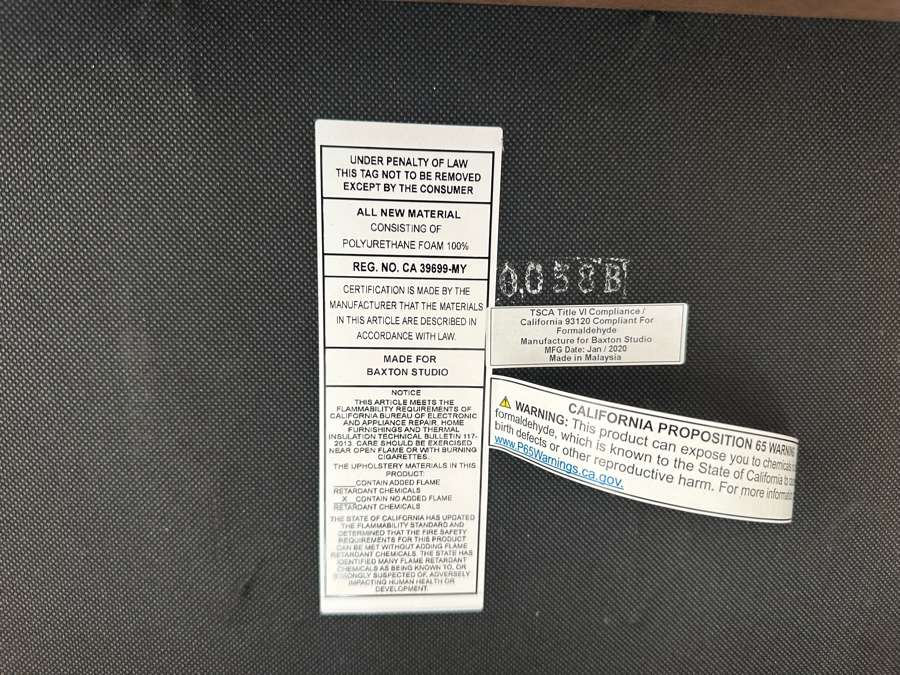 Contemporary Upholstered Bench By Baxton Studio 43W X 16D X 18H [Photo 4]