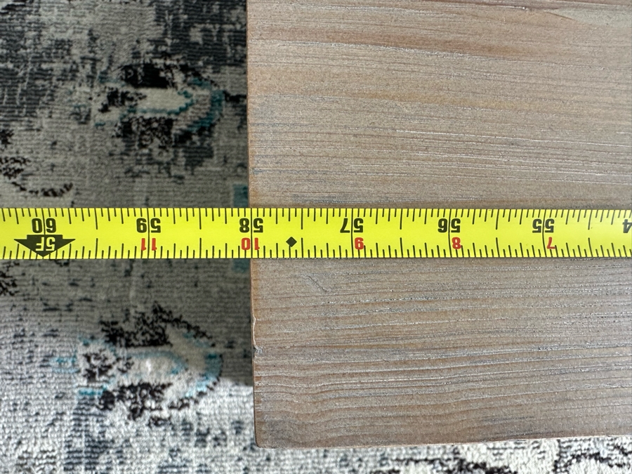 Pottery Barn Wooden Coffee Table With Lower Shelf 58W X 24D X 18H [Photo 11]