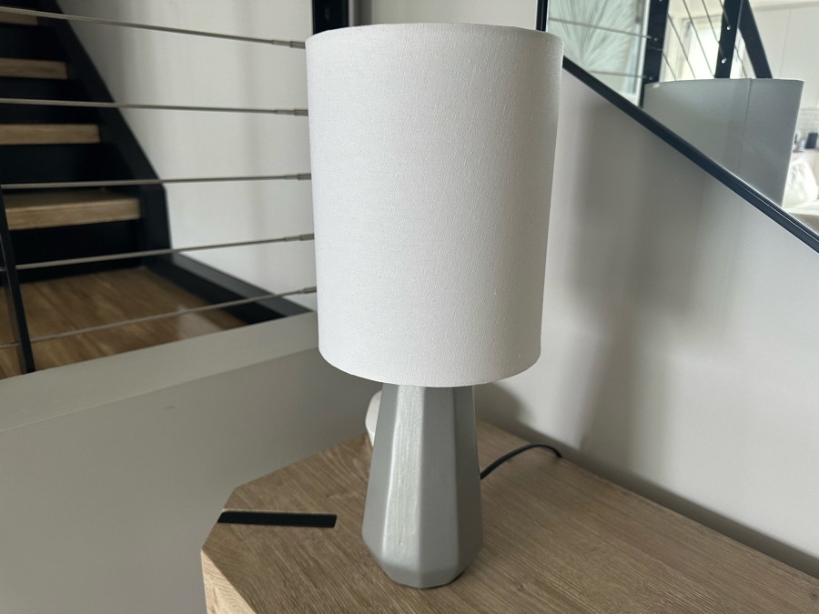 Small Modern Table Lamp 17.5H