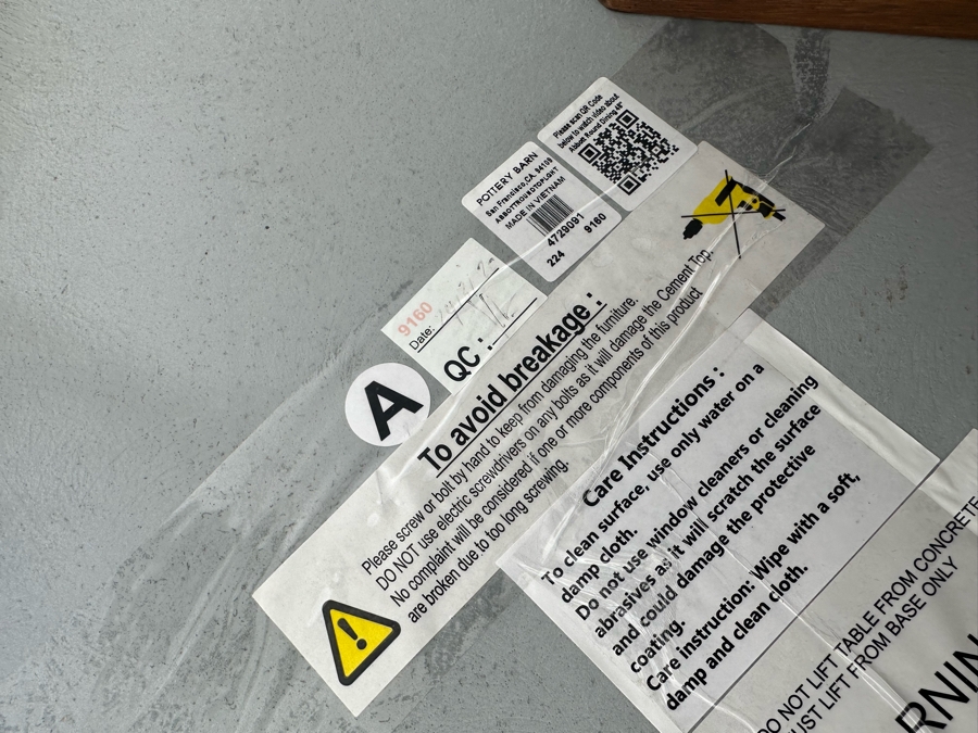 Six Pottery Barn Wooden Chairs And Pottery Barn 48' Round Pedestal Table Retails $3,362 [Photo 13]