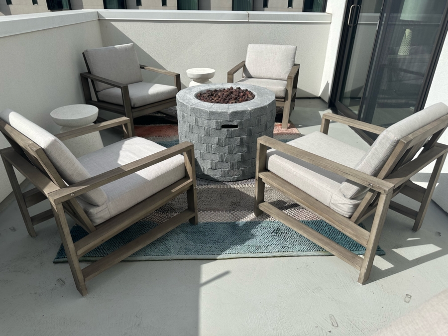 Four Pottery Barn Armchairs 27.5W X 30D X 30H Retails $1,174 [Photo 3]