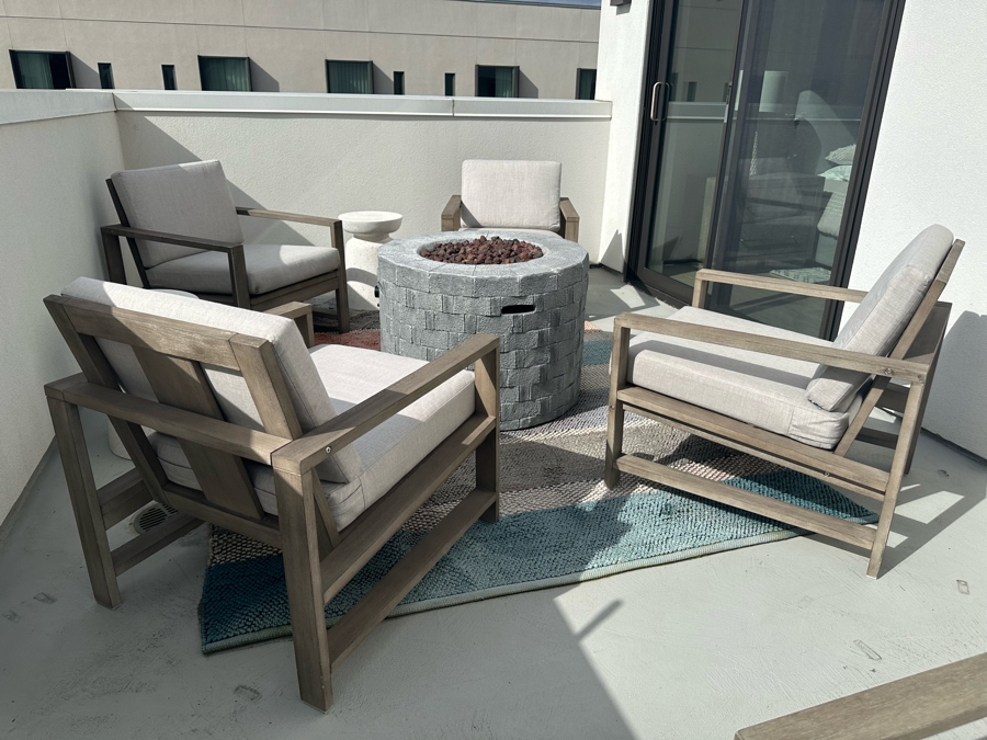 Four Pottery Barn Armchairs 27.5W X 30D X 30H Retails $1,174 [Photo 4]