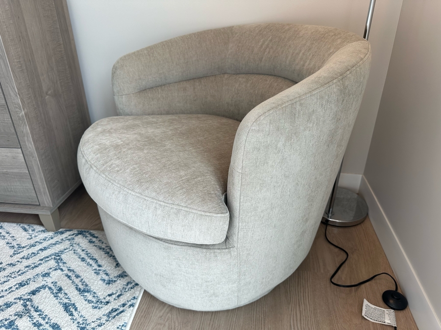 West Elm Modern Swivel Chair 29W X 31D X 29H [Photo 3]