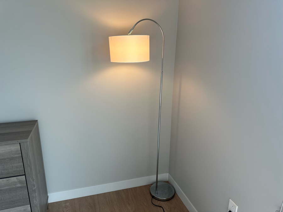 Chrome Floor Lamp 66H