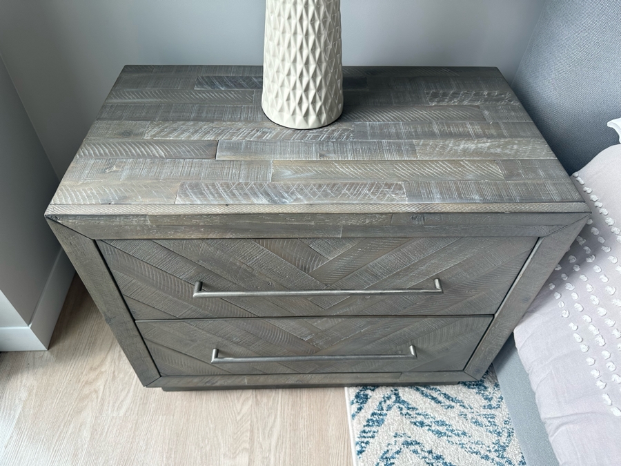 Pair Of Wooden 2-Drawer Nightstands Side Tables 30W X 18D X 24.5H [Photo 5]