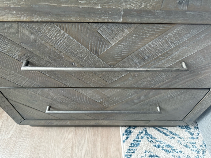 Pair Of Wooden 2-Drawer Nightstands Side Tables 30W X 18D X 24.5H [Photo 6]