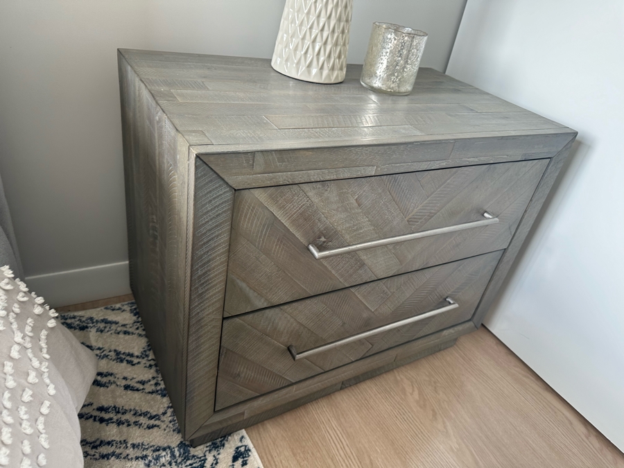 Pair Of Wooden 2-Drawer Nightstands Side Tables 30W X 18D X 24.5H [Photo 11]