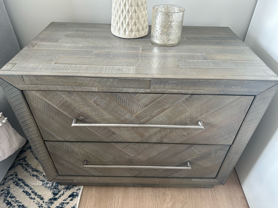 Pair Of Wooden 2-Drawer Nightstands Side Tables 30W X 18D X 24.5H [Photo 10]