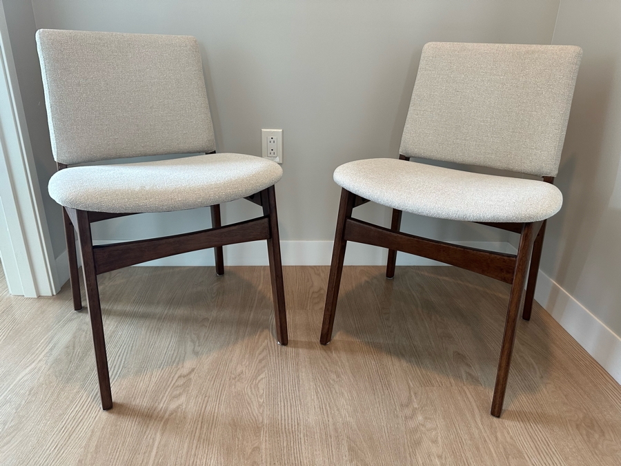 Pair Of Contemporary Side Chairs By Article Furniture