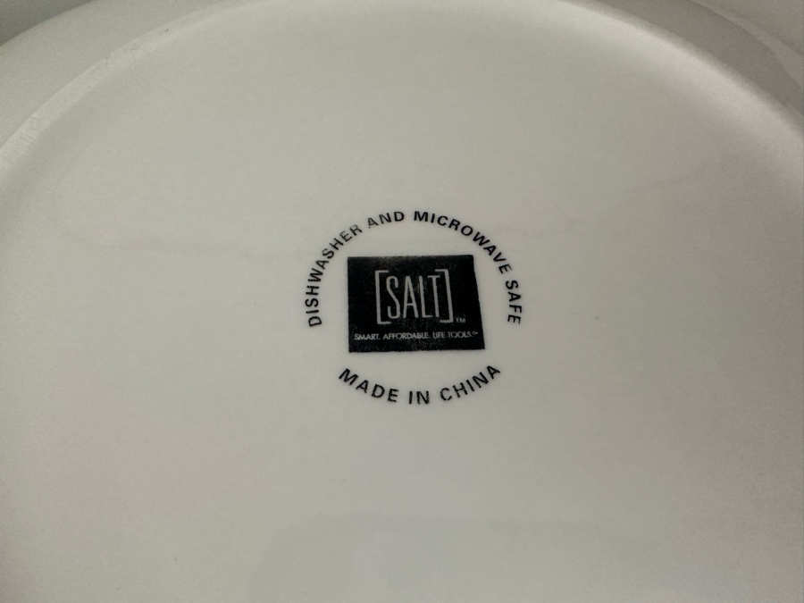 SALT Dishwasher & Microwave Safe White Plates, Bowls & Coffee Cups Plus Tea Pot [Photo 6]
