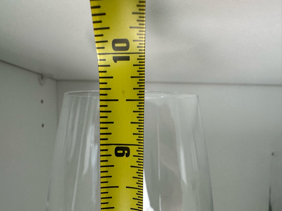 (6) Red Wine Stemware Glasses, (6) White Wine Stemware Glasses & (6) Champagne Flutes All Marked RV [Photo 8]