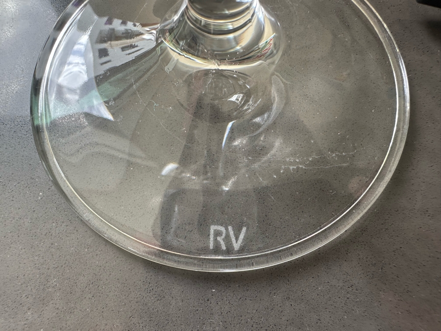 (6) Red Wine Stemware Glasses, (6) White Wine Stemware Glasses & (6) Champagne Flutes All Marked RV [Photo 7]