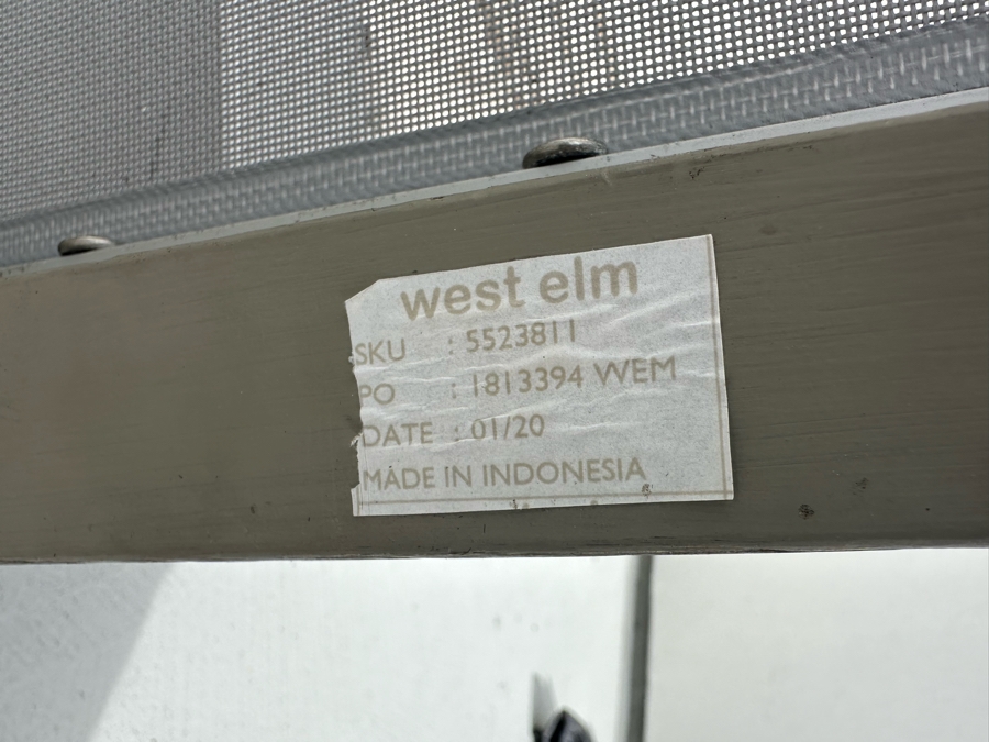 West Elm Portside Outdoor Bar Table 35 X 35 X 30H With Four Bar Stools Retails $2,088 [Photo 6]