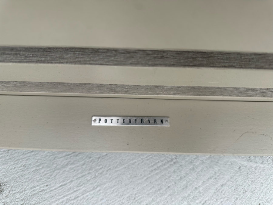 Two Pottery Barn Armchairs 27.5W X 30D X 30H Retails $587 Plus Modern White Resin Side Table [Photo 6]