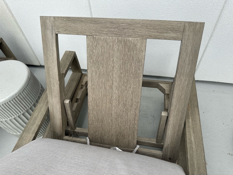 Pair Of Pottery Barn Chaise Lounge Chairs 30W X 60L Retails $1,334 [Photo 6]