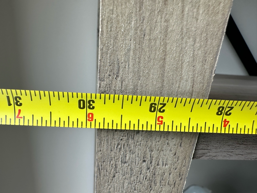 Gray Wash 4-Shelf Etagere Bookcase 30W X 14D X 64.5H [Photo 4]