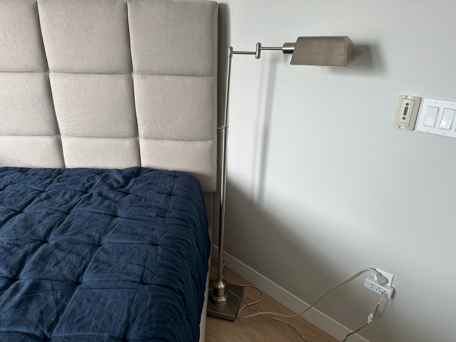 Pair Of Metal Adjustable Floor Lamps 54H [Photo 6]