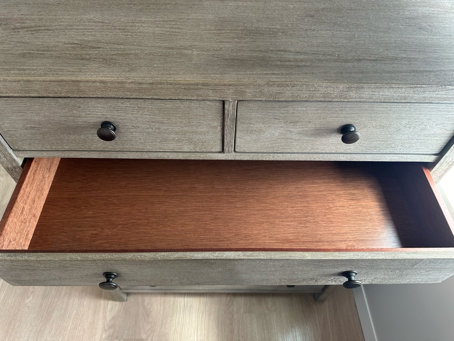 Pair Of Pottery Barn Toulouse Six Drawer Tall Dressers 36W X 20D X 46H (See Photos For Second Dresser) Retails $3,600 [Photo 11]