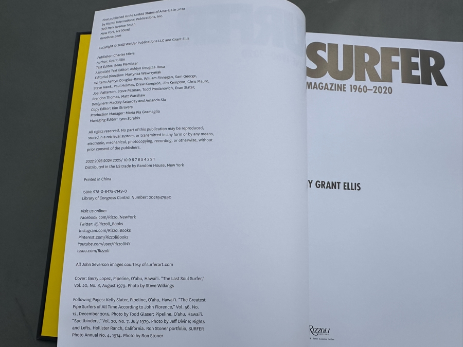 Hardcover Book Surfer Magazine 1960-2020 By Grant Ellis Retails $55 [Photo 2]