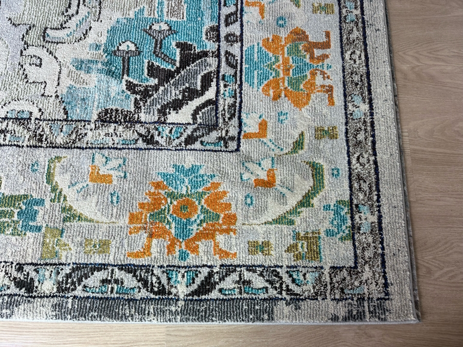 Safavieh Monaco Grey Light Blue Synthetic Area Rug 9' X 12' [Photo 7]