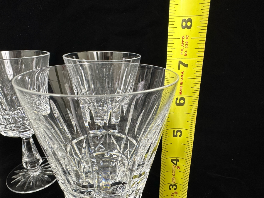 Six Waterford Crystal Kylemore Cut Stemware Glasses 6.75H [Photo 6]