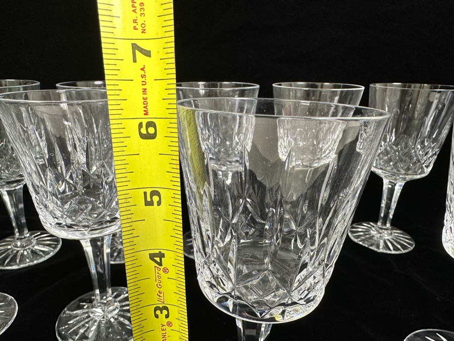 (10) Webb Corbett Crystal Stemware Glasses 6 1/8'H [Photo 9]