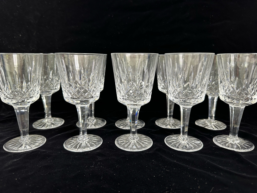 (10) Webb Corbett Crystal Stemware Glasses 6 1/8'H [Photo 1]