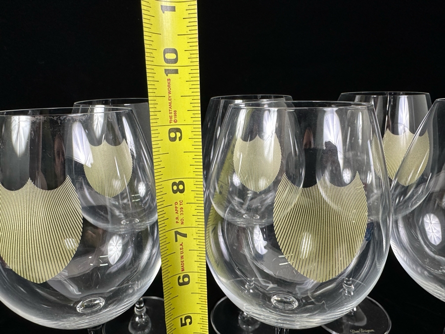 Six Dom Perignon Crystal Stemware Glasses 9.5H [Photo 7]