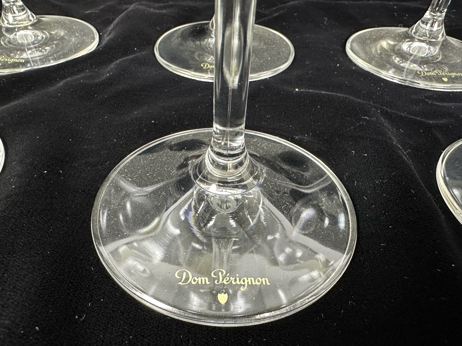 Six Dom Perignon Crystal Stemware Glasses 9.5H [Photo 6]