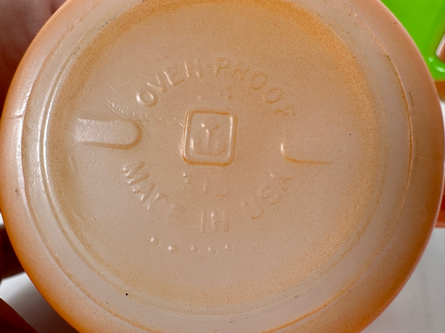(4) Vintage Anchor Hocking Fire King Mugs 3.5H [Photo 6]
