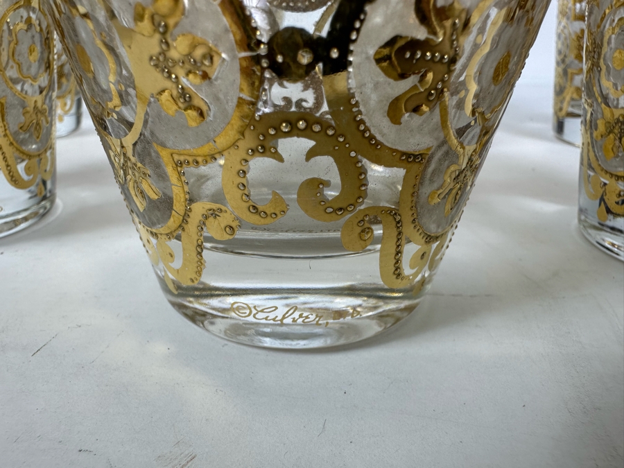 (7) Vintage Culver Gold Double Old Fashioned Glasses 4H [Photo 6]