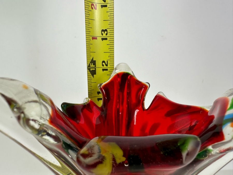 Stunning Mid-Century Modern Venetian Art Glass Vase Italy 12H [Photo 9]