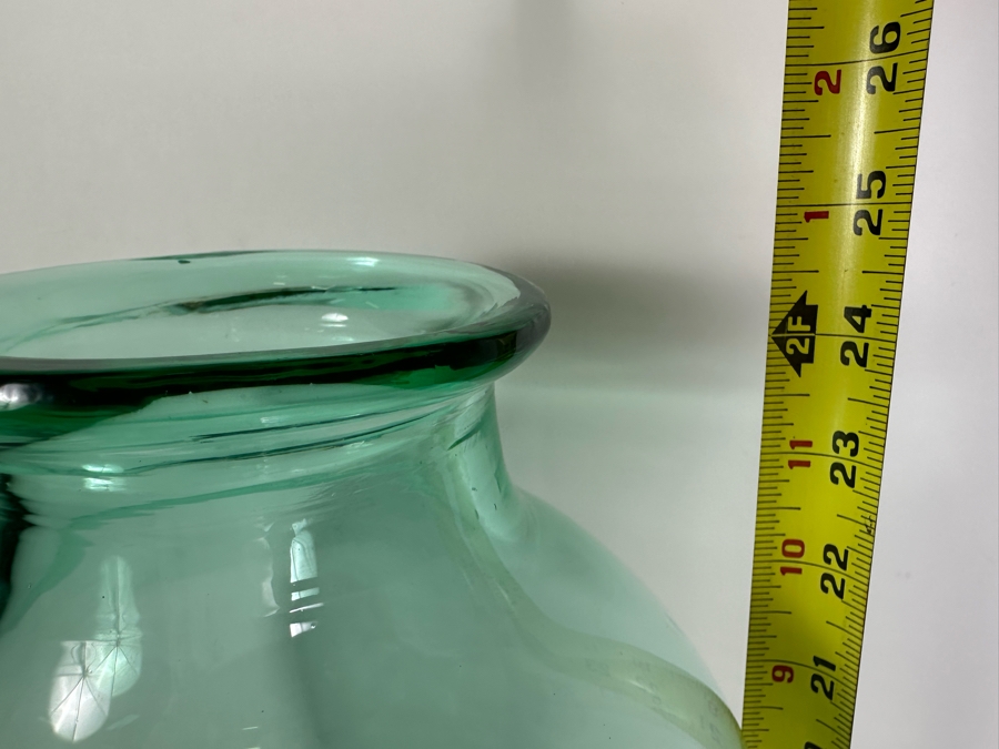 Large Vintage Blenko Handmade Blown Glass Vase 24.5'H	 [Photo 7]