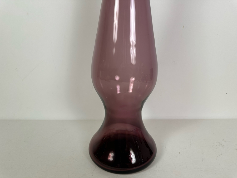 Large Vintage Blenko Purple Amethyst Glass Pitcher 20.5H [Photo 5]