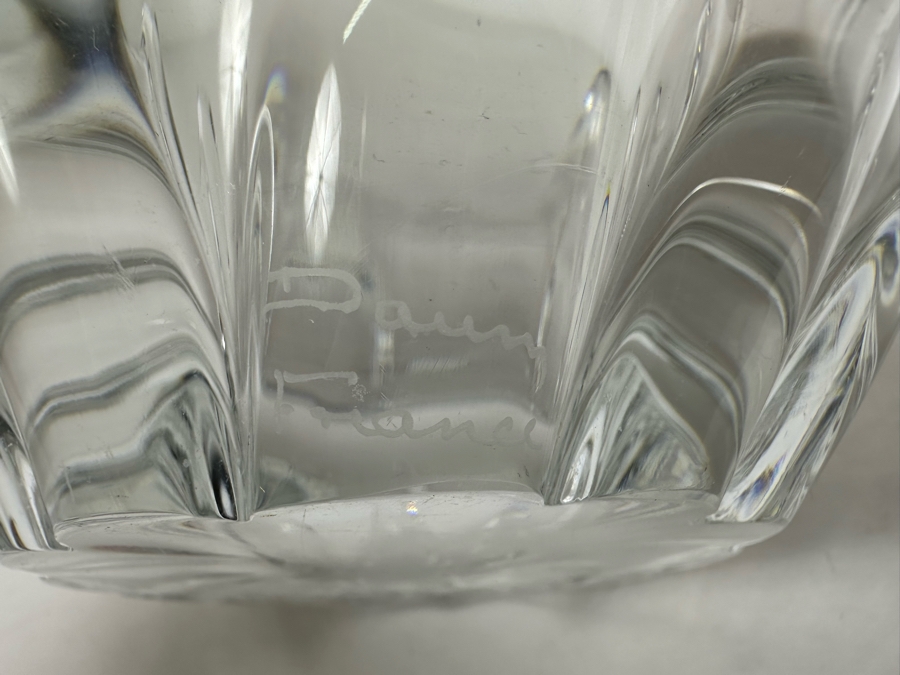 Daum France Crystal Sculptural Centerpiece Bowl 8W X 4.5H [Photo 8]