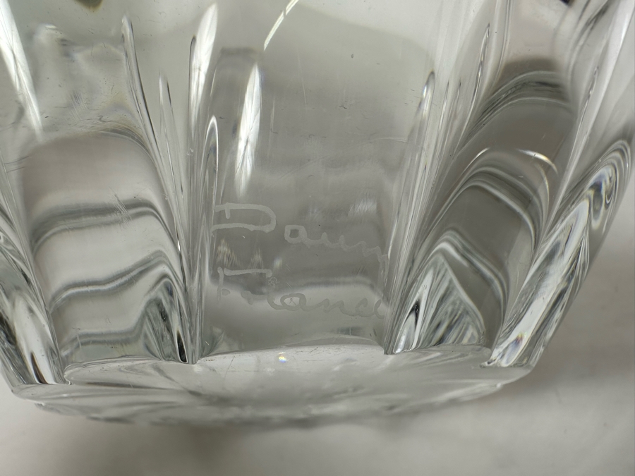Daum France Crystal Sculptural Centerpiece Bowl 8W X 4.5H [Photo 7]
