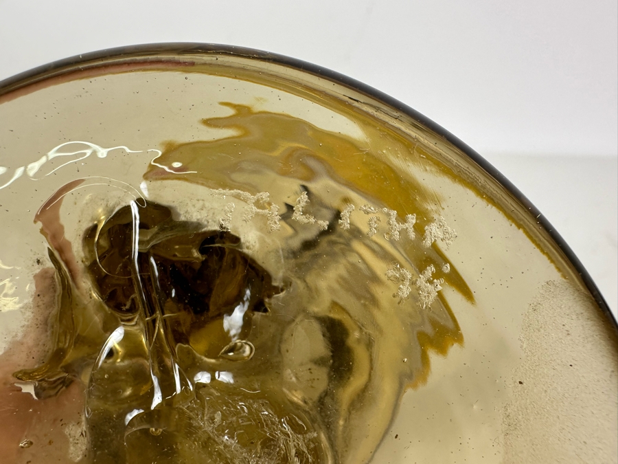 Signed Talitha Art Glass Vase 7'H [Photo 6]