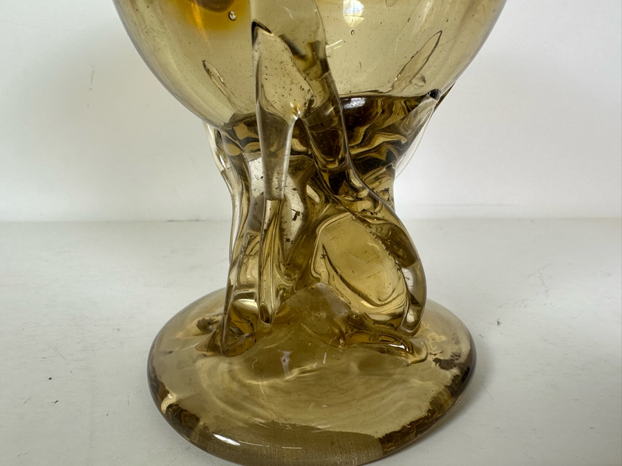 Signed Talitha Art Glass Vase 7'H [Photo 5]