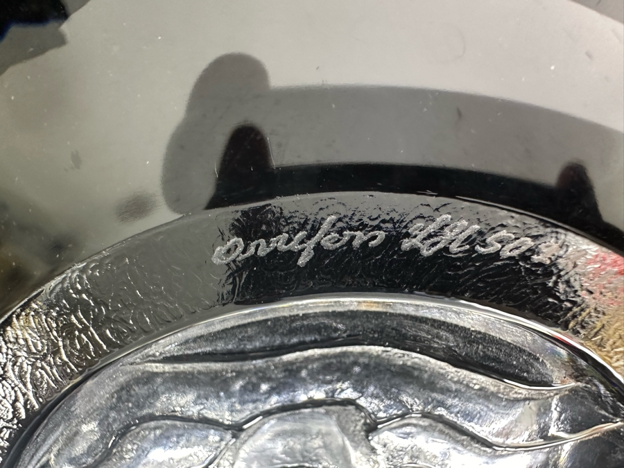 Vintage Signed Orrefors Sweden Art Glass Bowl 7.5W X 2.5H [Photo 6]