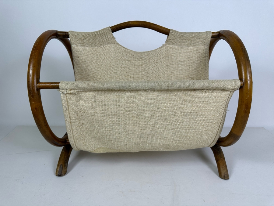 Vintage Bamboo & Rattan Magazine Rack 18'W X 14'H [Photo 6]